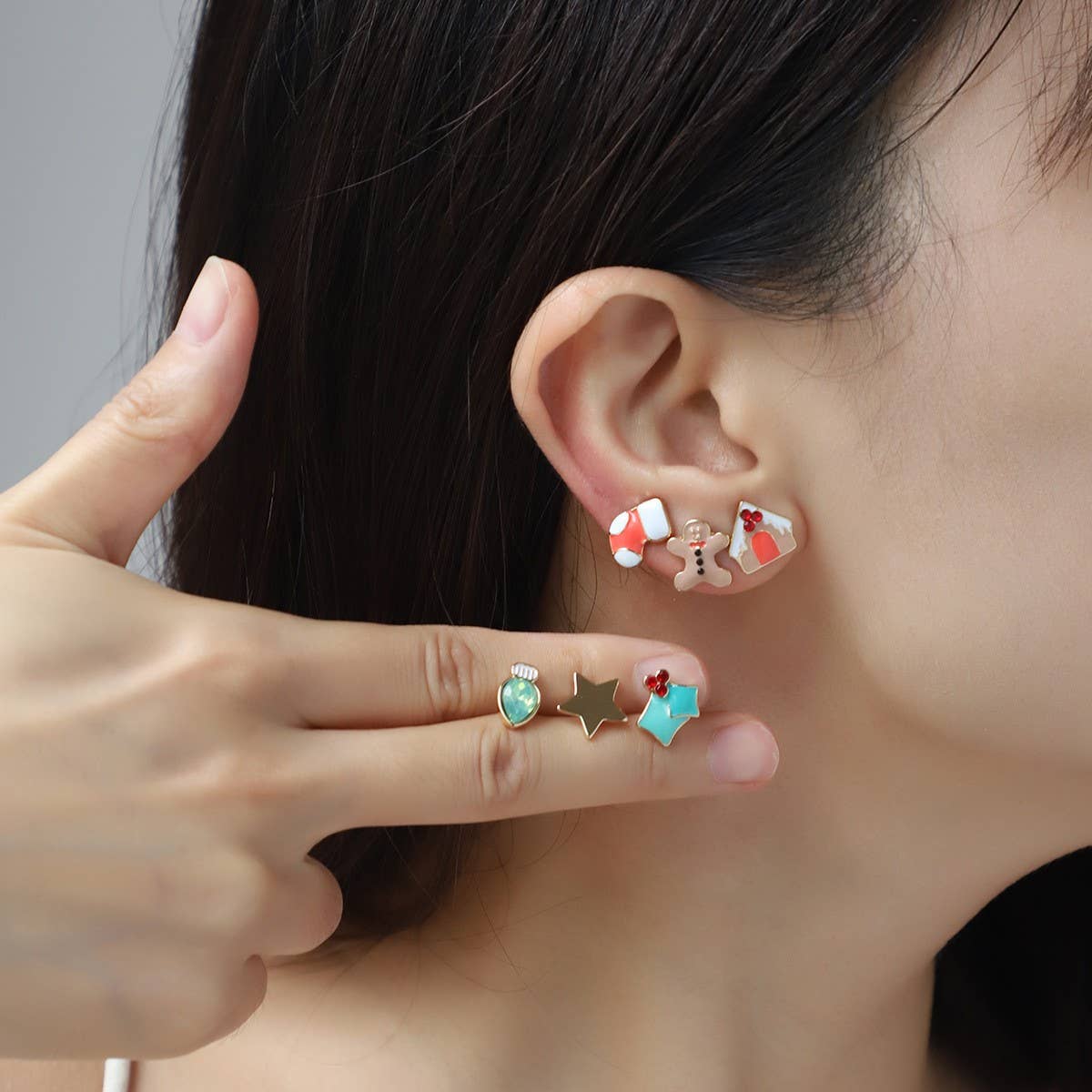 CHRISTMAS COLLECTION NECKLACE AND EARRING SET