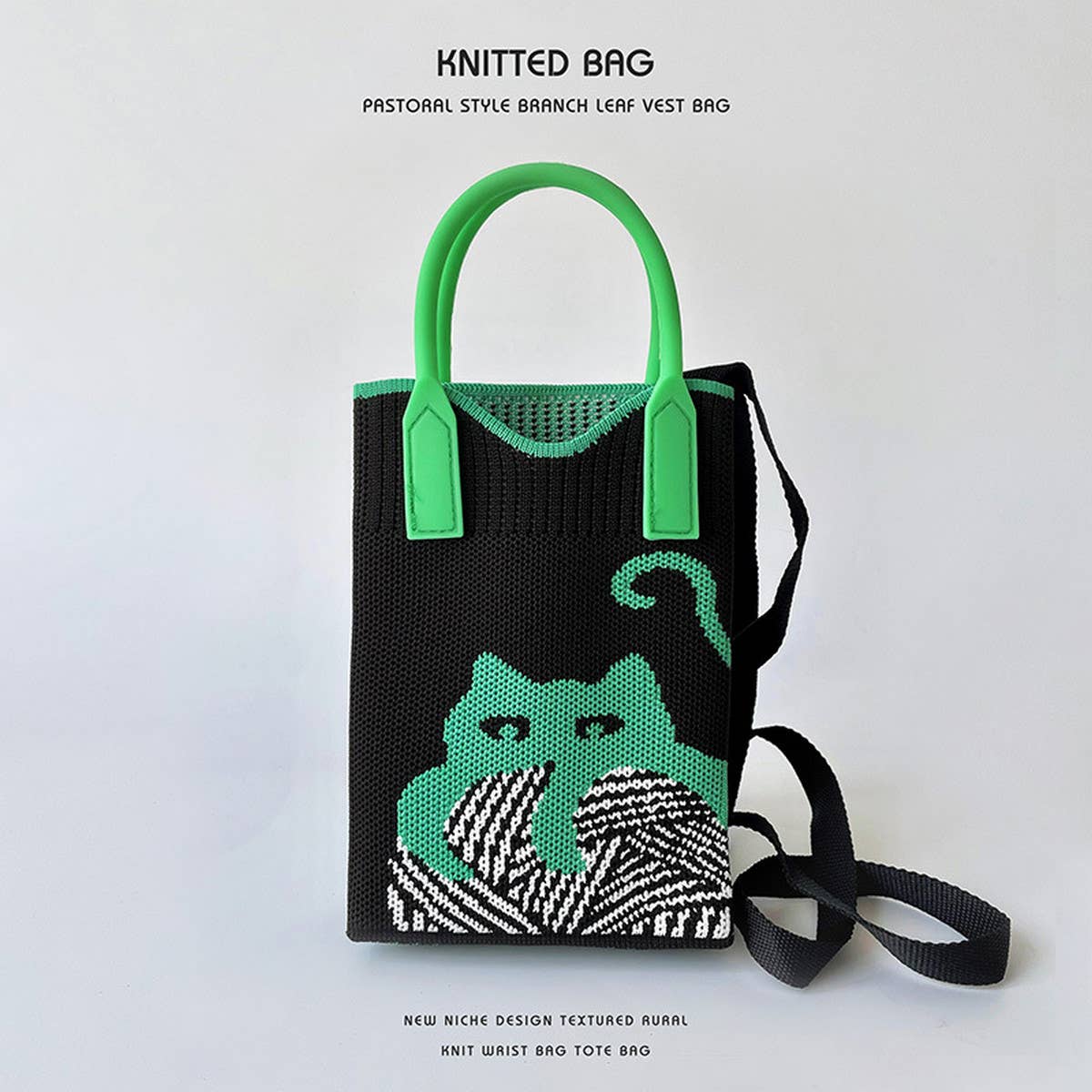 KNITTED PORTABLE SHOULDER CROSSBODY BAG_CWAB1510