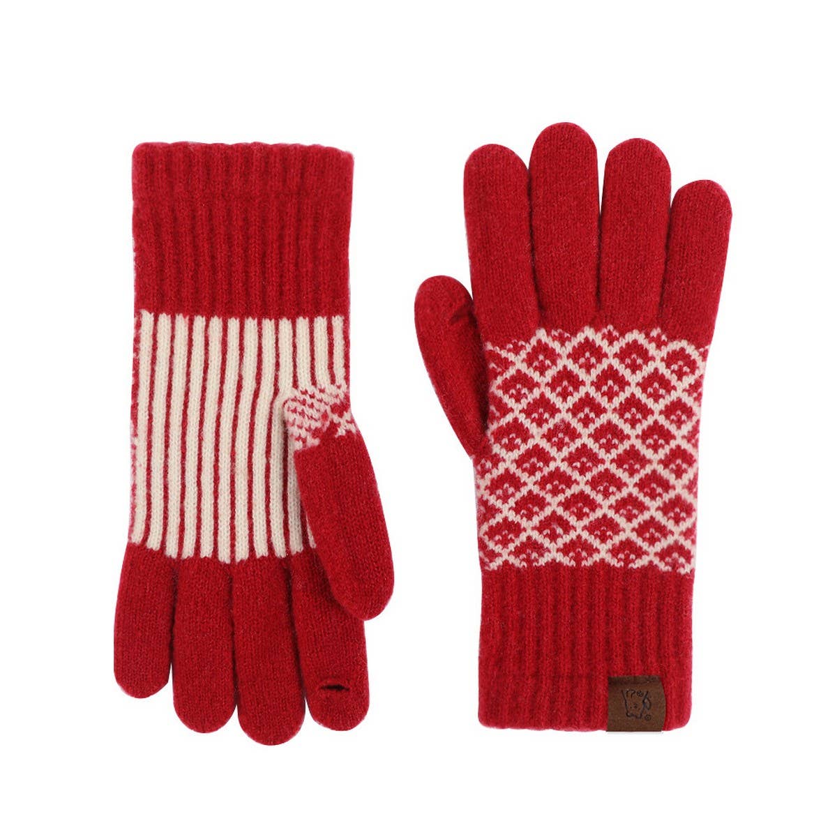 Self-Heating Knit Gloves ? Cute & Warm Design_CWAG0373