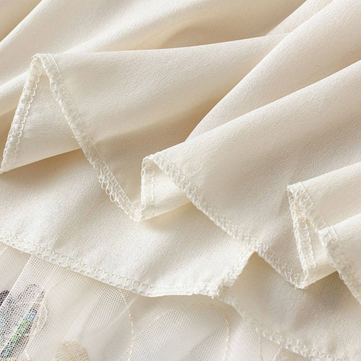 3D Dragonfly Embroidered Tulle Maxi Skirt_CWBMS0395