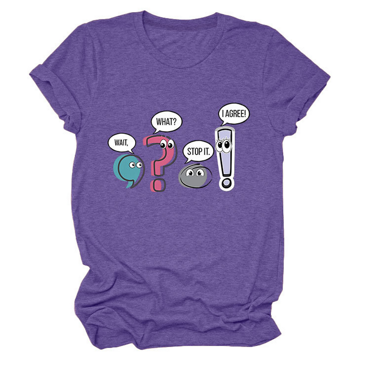 Chic Fun Casual Women's Crew Neck Tee_CWTTS1504