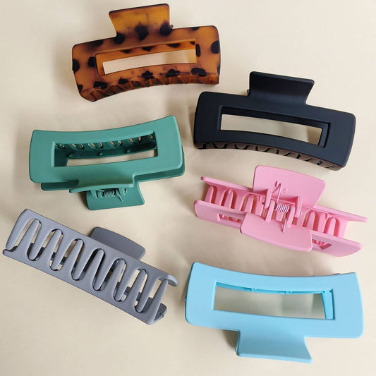 4.1 Inch Matte PS Plastic Hair Claw Clip, Wholesal_CWAHA0091