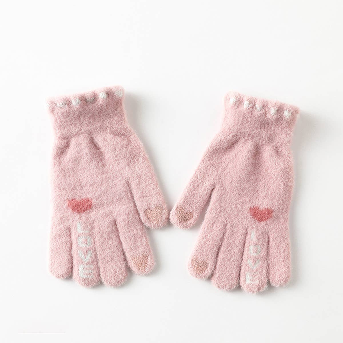 SKIN-FRIENDLY, WARM AND CUTE HEART-SHAPED GLOVES_CWMM1505