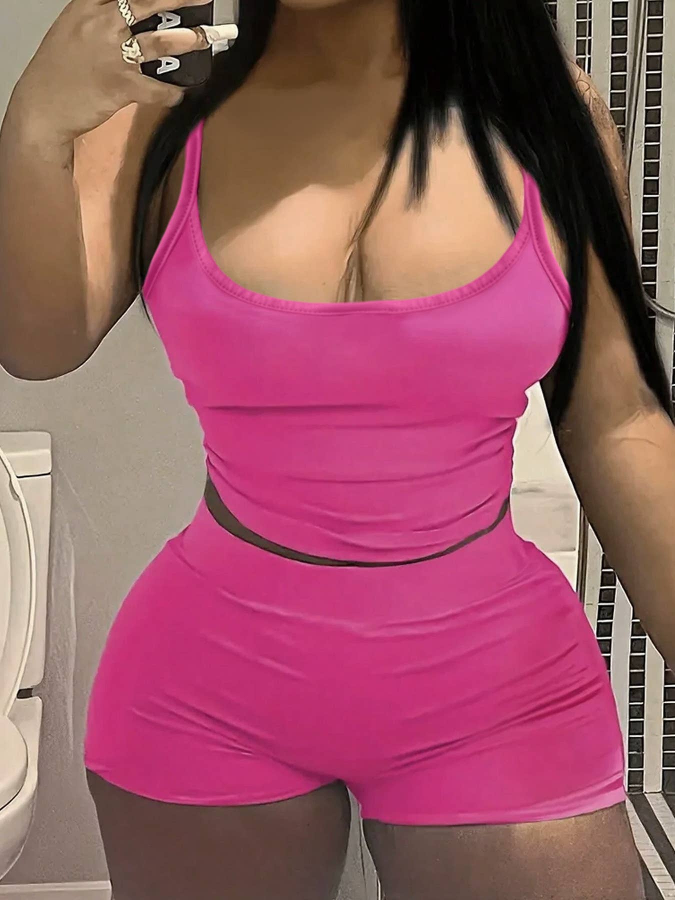 Sexy comfortable camisole short two-piece set