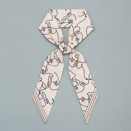 Long Boho Scarf - Hair Ribbon & Purse Strap