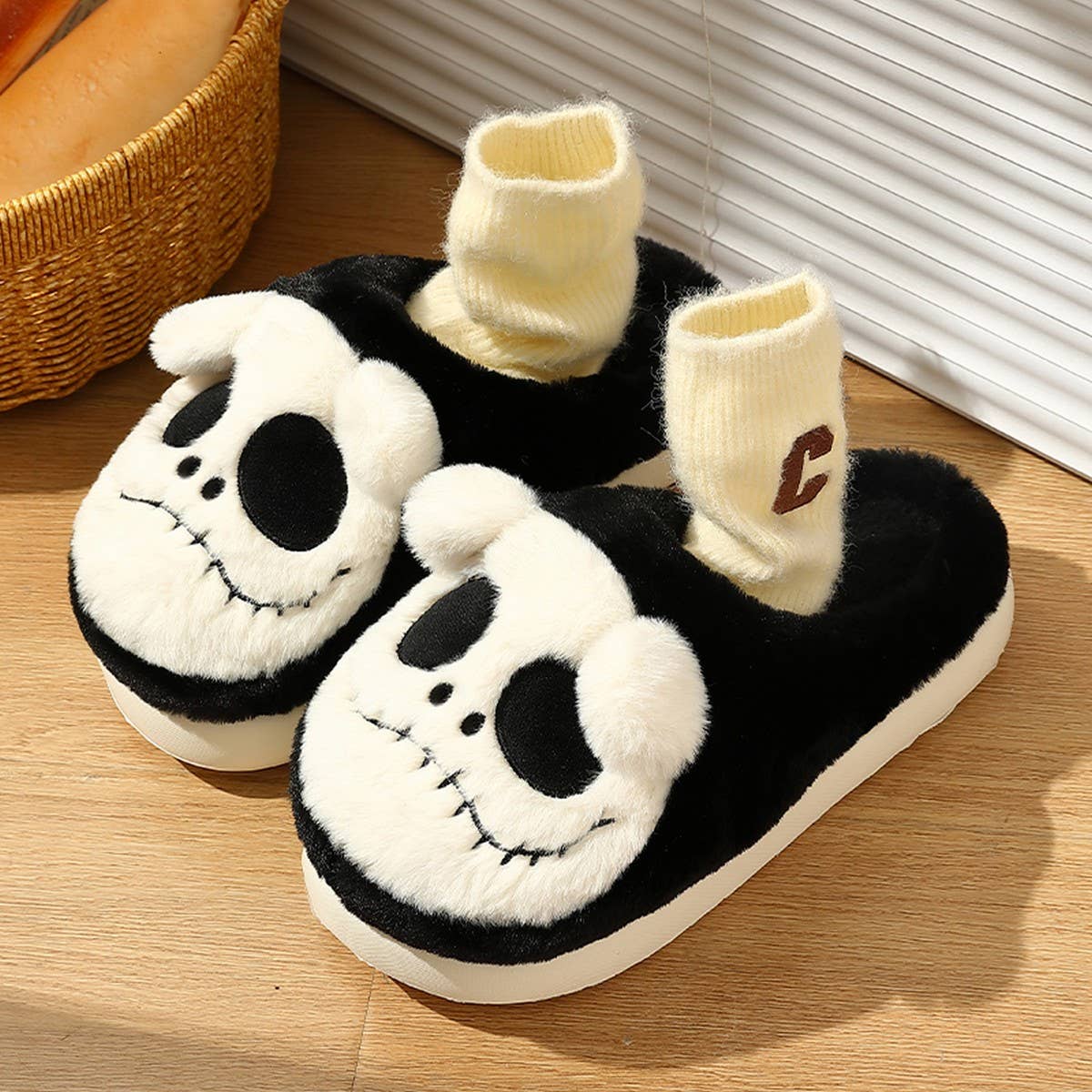 HALLOWEEN SLIPPERS CARTOON ANIMAL HOUSE SLIPPERS