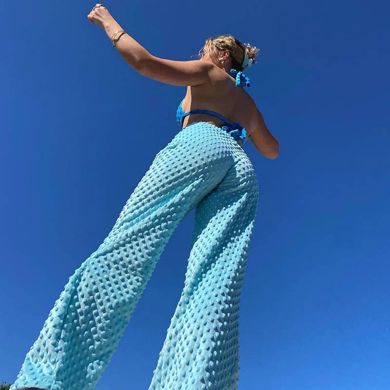 HIGH-WAISTED BAGGY BUBBLE STREET STYLE SLACKS