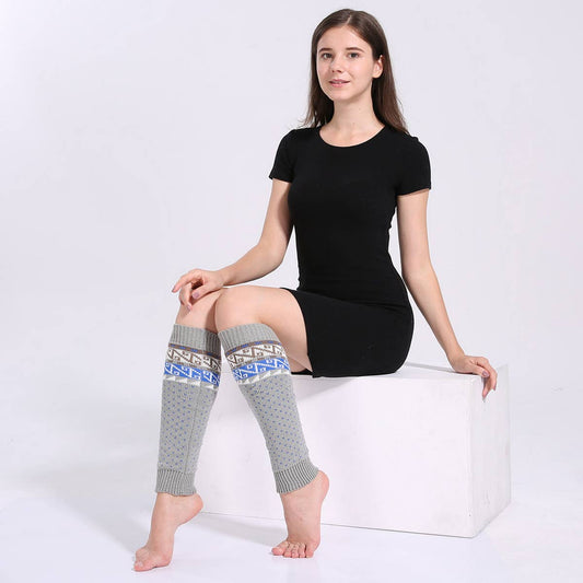 COLORBLOCK BOHEMIAN WOOL PILE SOCKS