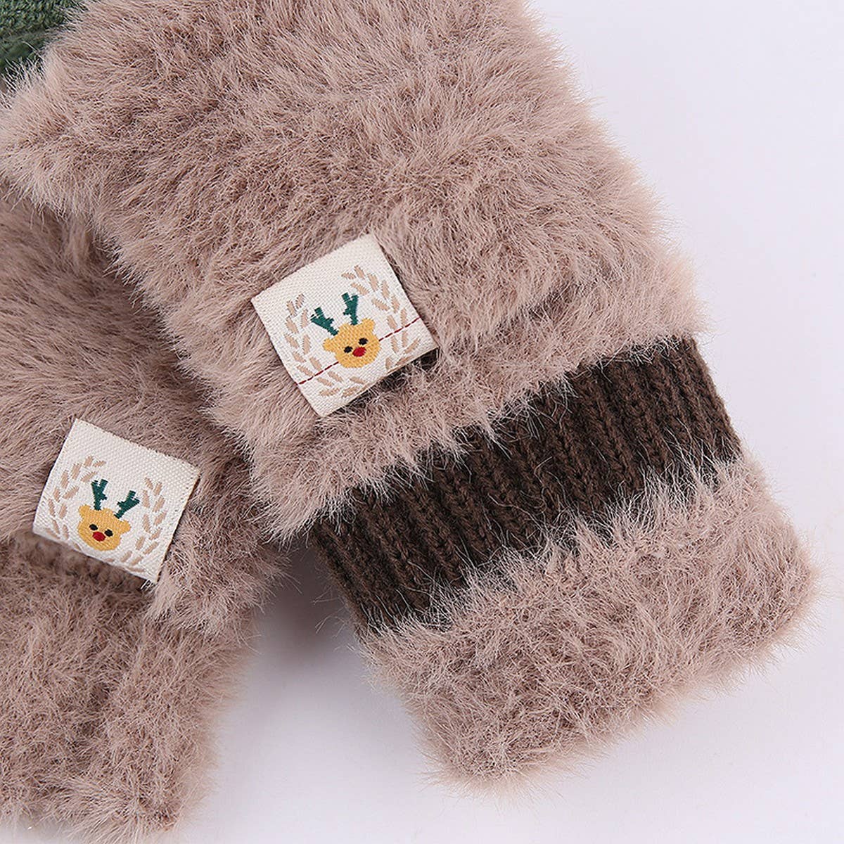 WINTER WOMEN'S HALF FINGER KNITTED THICK GLOVES_CWAG0246