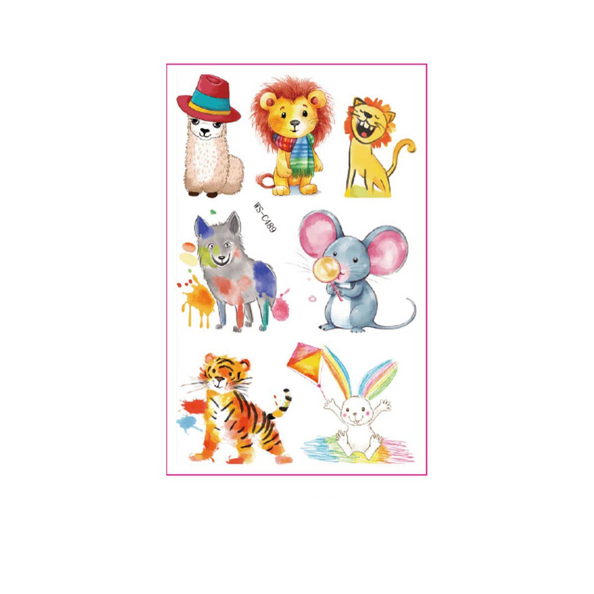 Forest Animal Tattoo Stickers Waterproof