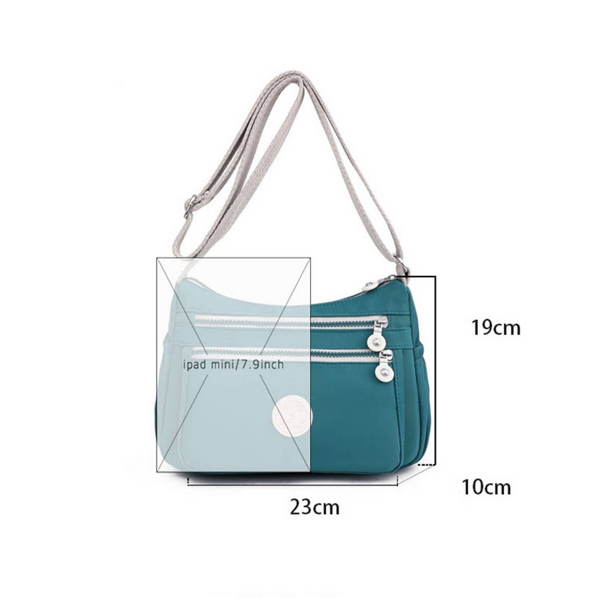 SIMPLE LARGE CAPACITY SHOULDER MESSENGER BAG_CWAB3516