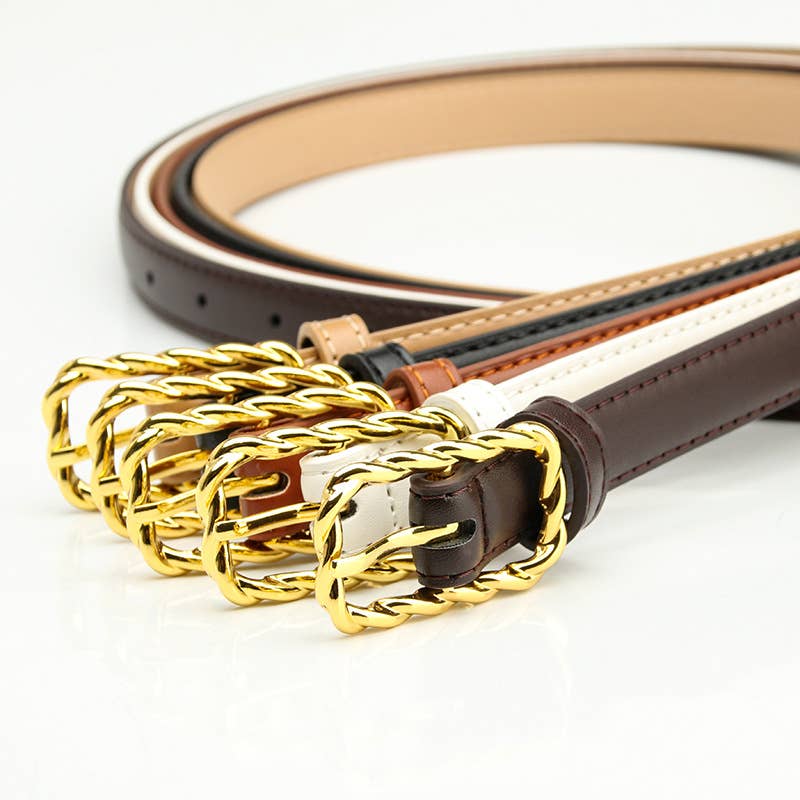 Casual and versatile alloy pin buckle belt