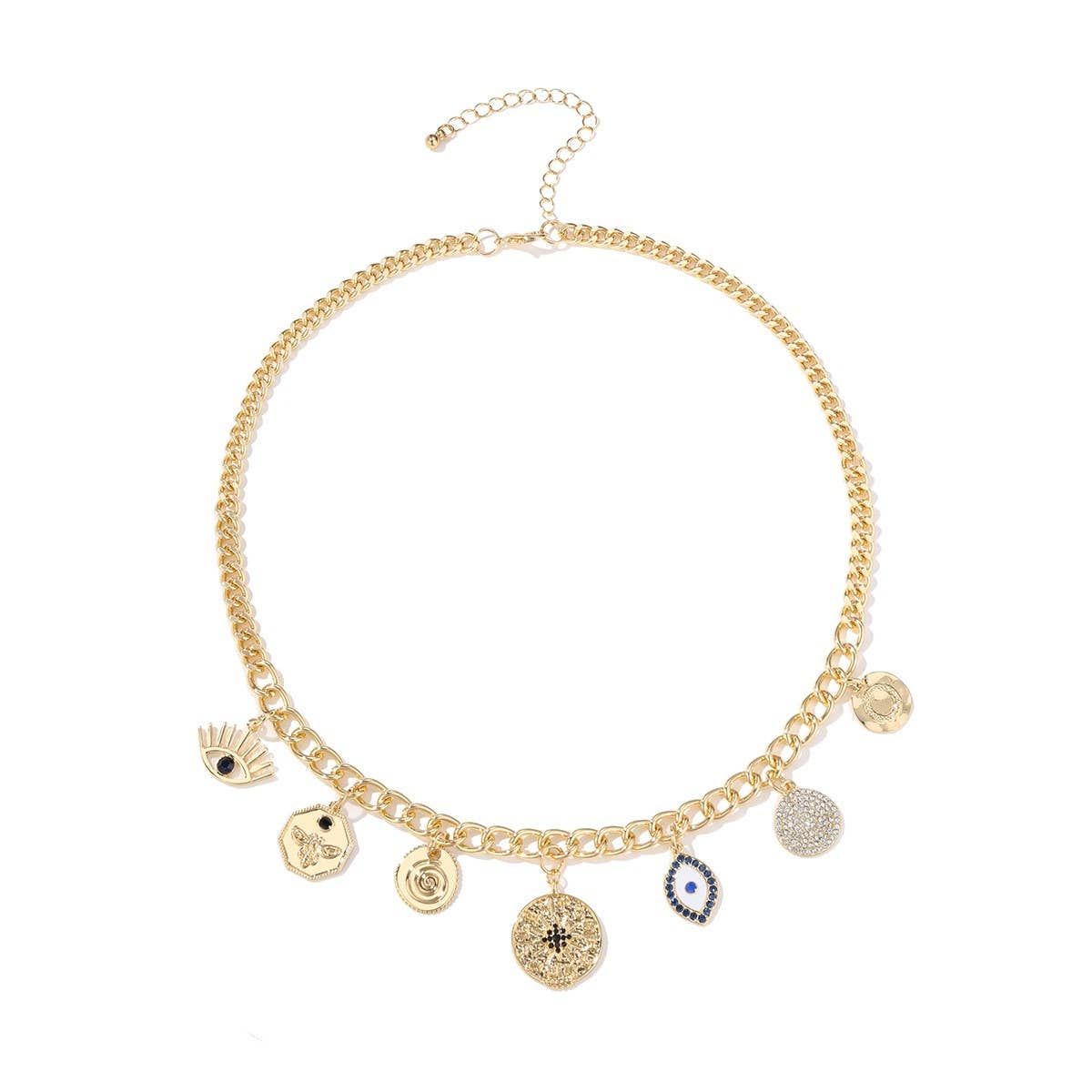 WOMEN'S DIAMOND RELIEF SMALL PENDANT NECKLACE