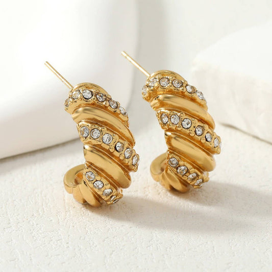 RETRO ALL-MATCH GEOMETRIC RHINESTONE EARRINGS_CWMM3662