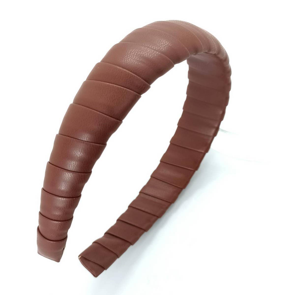 Handcrafted PU Leather Padded High Crown Headband