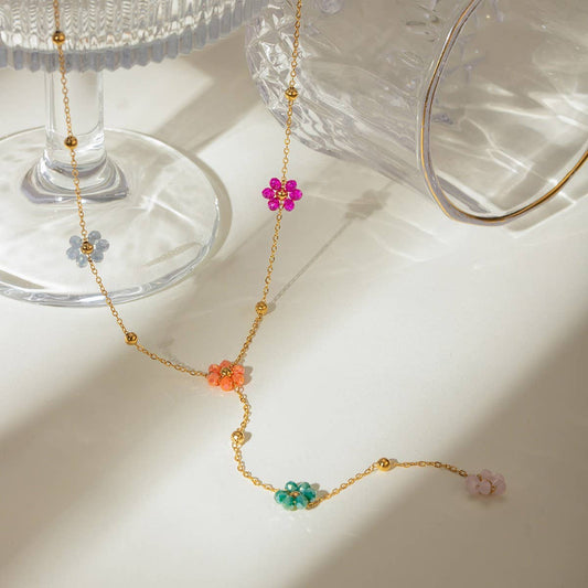 LIGHT LUXURY HORIZONTAL STRIPED ROUND EARRINGS