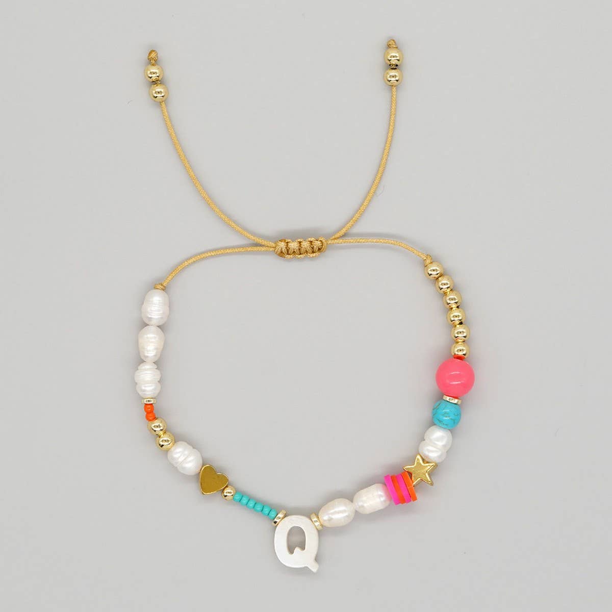 FASHION HAND-WOVEN LETTER PEARL BRACELET_CWMM3812