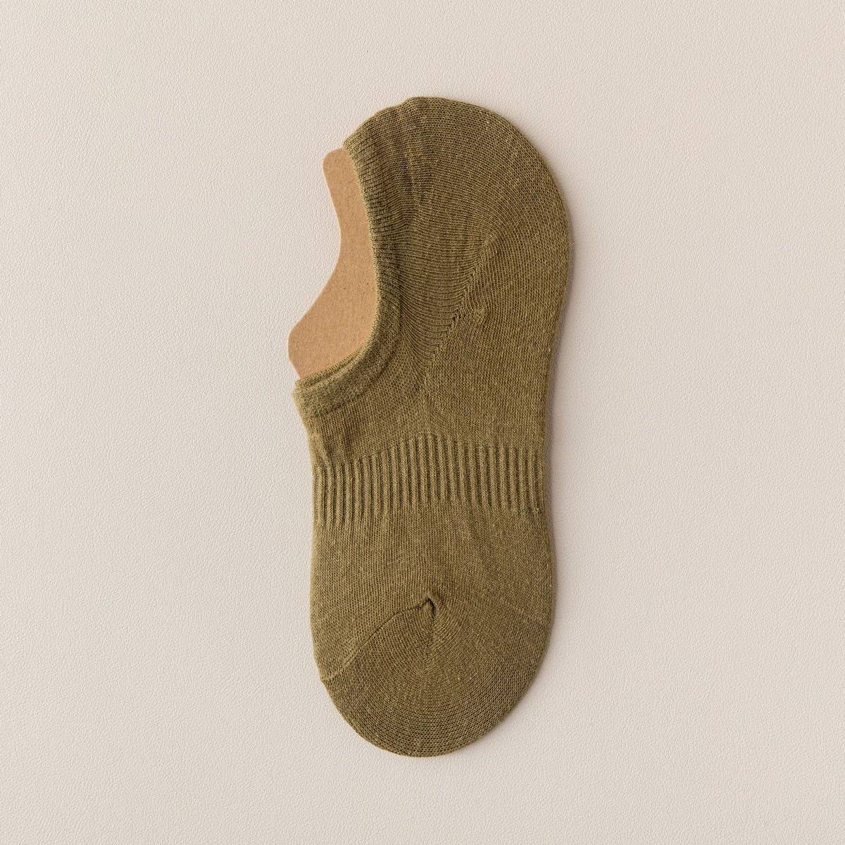 WOMEN'S SOLID COLOR SHALLOW INVISIBLE BOAT SOCKS