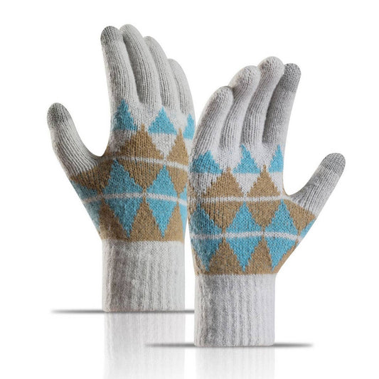 TOUCH SCREEN THICKENED WARM KNITTED GLOVES_CWAG0024
