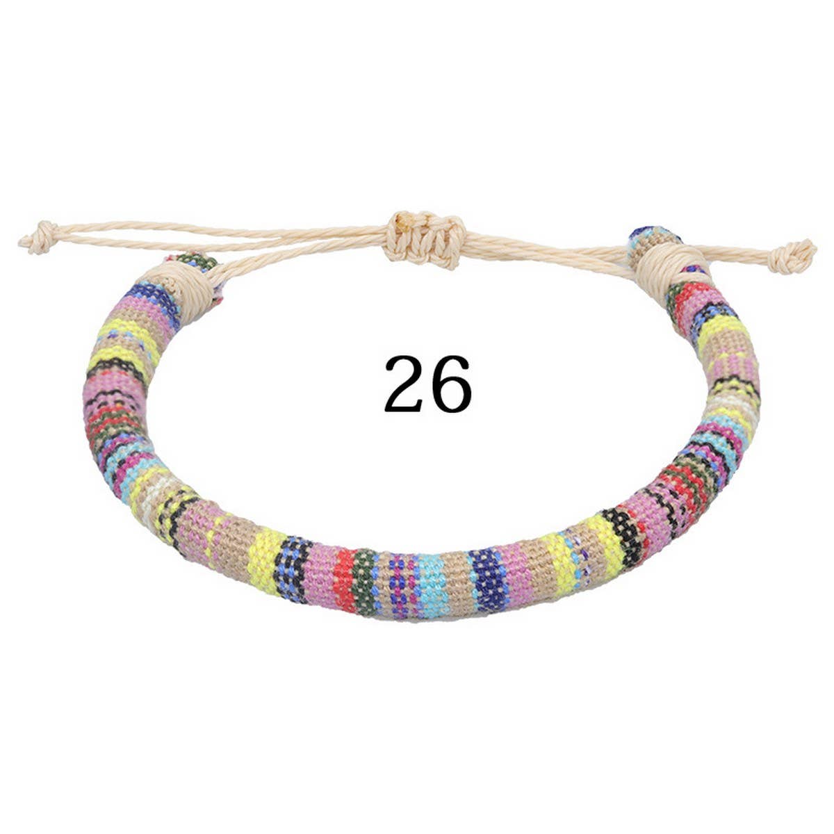 BOHEMIAN ETHNIC STYLE COLORFUL HANDWOVEN BRACELET_CWMM0538