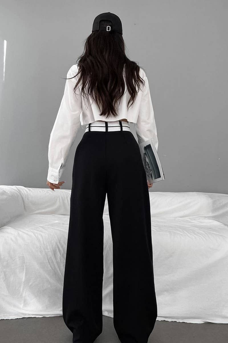 CWBLP1720_HIGH-WAISTED WIDE-LEG BLACK SUIT TROUSERS