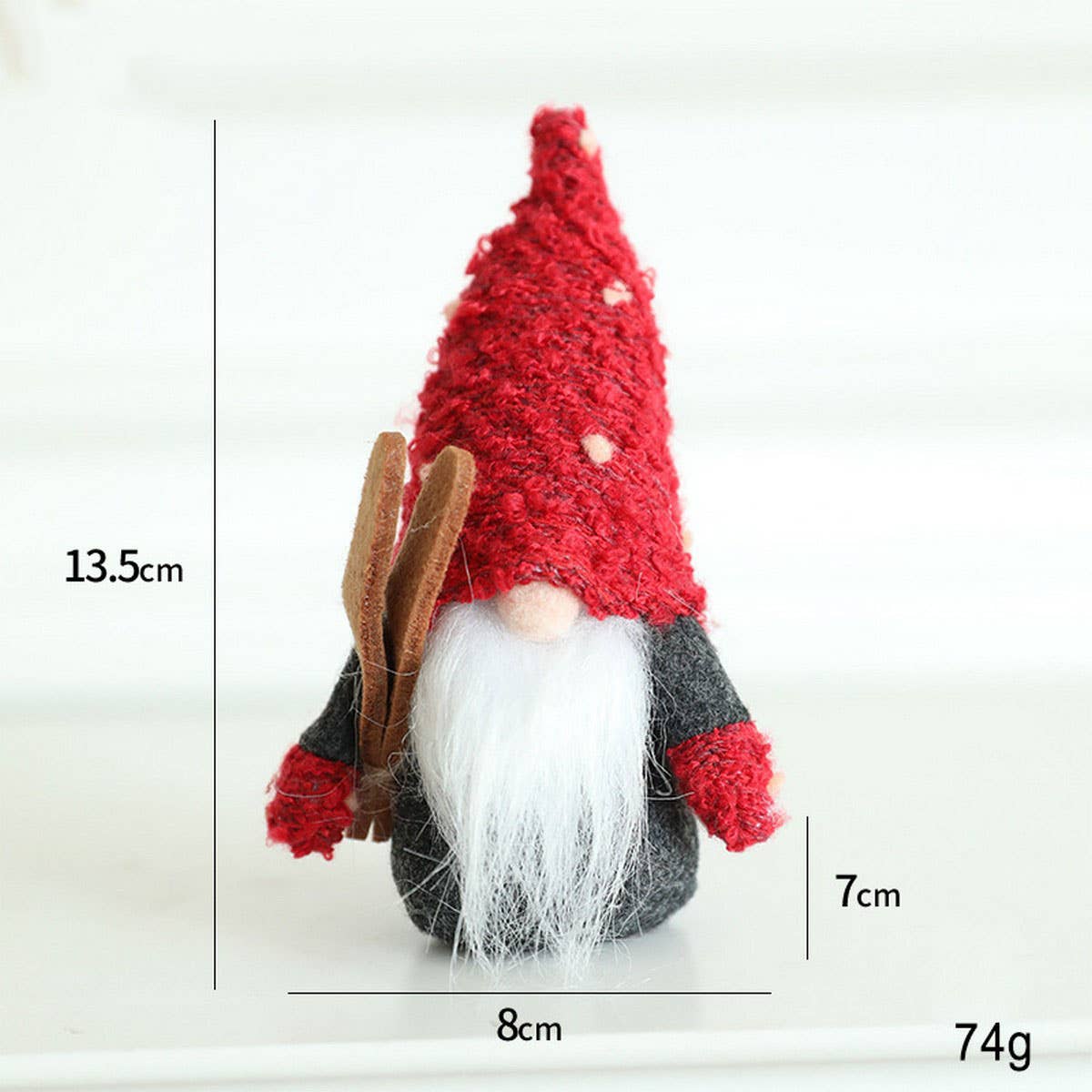 Fabric Santa & Rudolph Doll Holiday Decoration_CWMM9685