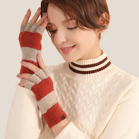 FASHIONABLE KNITTED WARM FLAP HALF-FINGER GLOVES_CWAG0379
