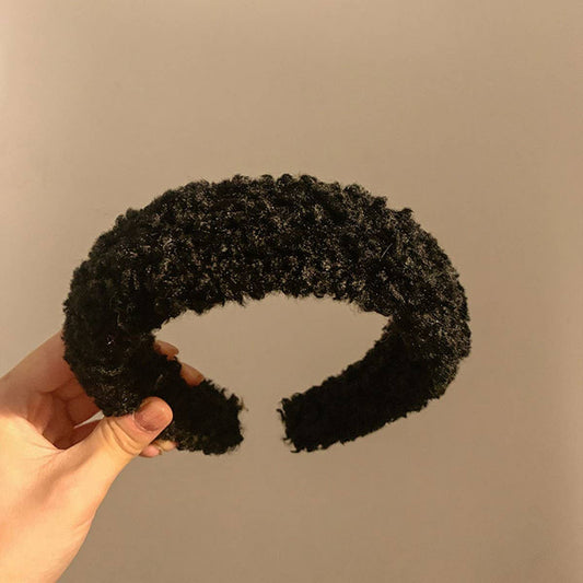 WIDE-BRIMMED FURRY HEADBANDS_FOR WINTER,FALL_CWAHA0439