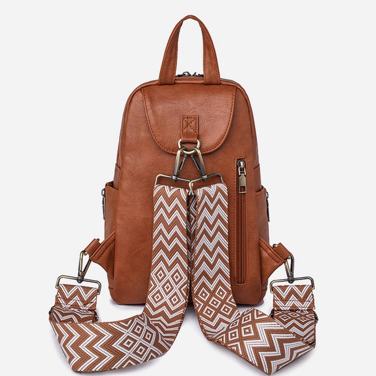 LEISURE TRAVEL DUAL-PURPOSE CHEST BAG BACKPACK_CWAB2881