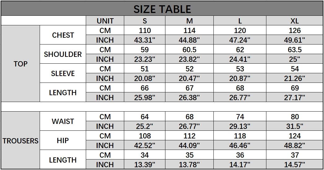 Loose suit printed long-sleeved shirts shorts