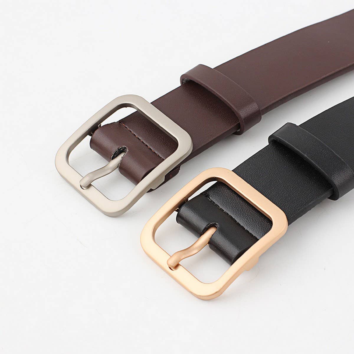 CWABE0370_SQUARE BUCKLE FASHION BELT