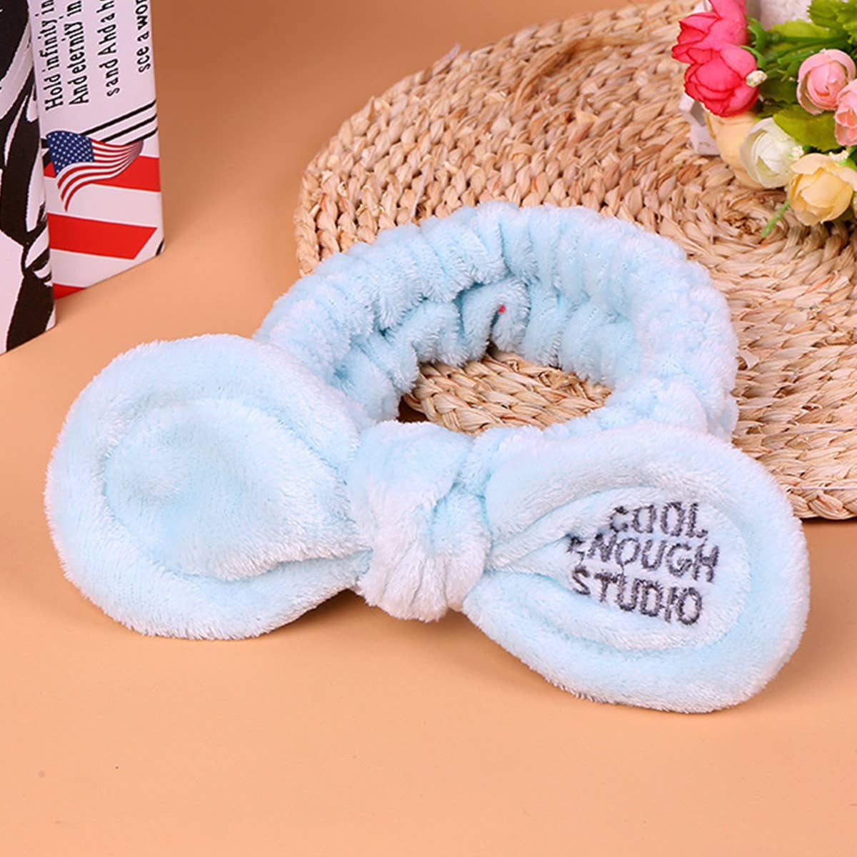 PLUSH EMBROIDERED KNOTTED HEADBAND_CWMM0727