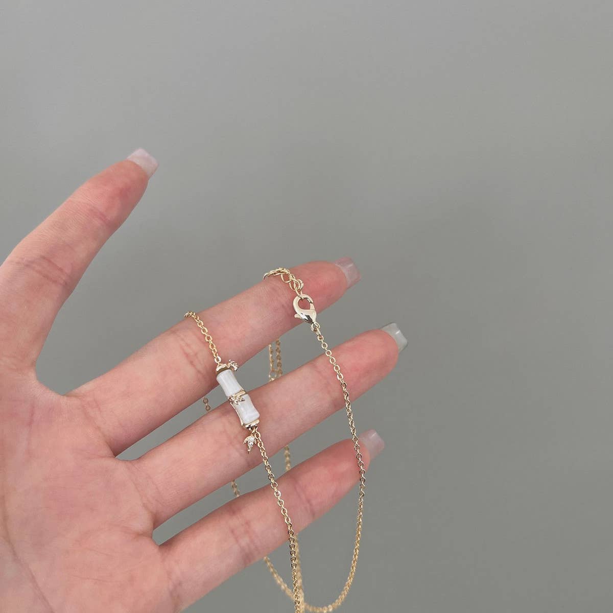 CAT'S EYE BAMBOO NECKLACE_CWAJE1267