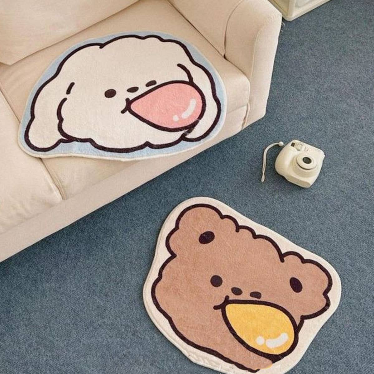 Cute Irregular Seat Cushion, Cartoon Office Pad