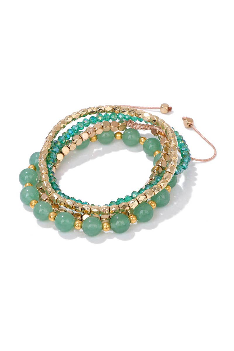 CWAJE1192_BOHEMIAN GLASSCRYSTAL METAL BEAD MIX BRACELET