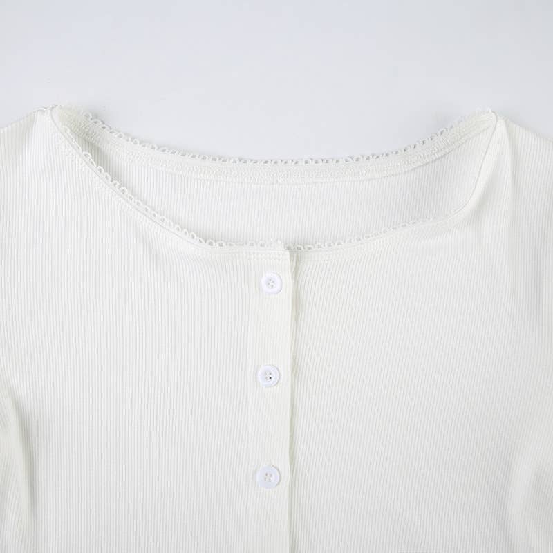 Simple basic solid color short-sleeved T-shirt