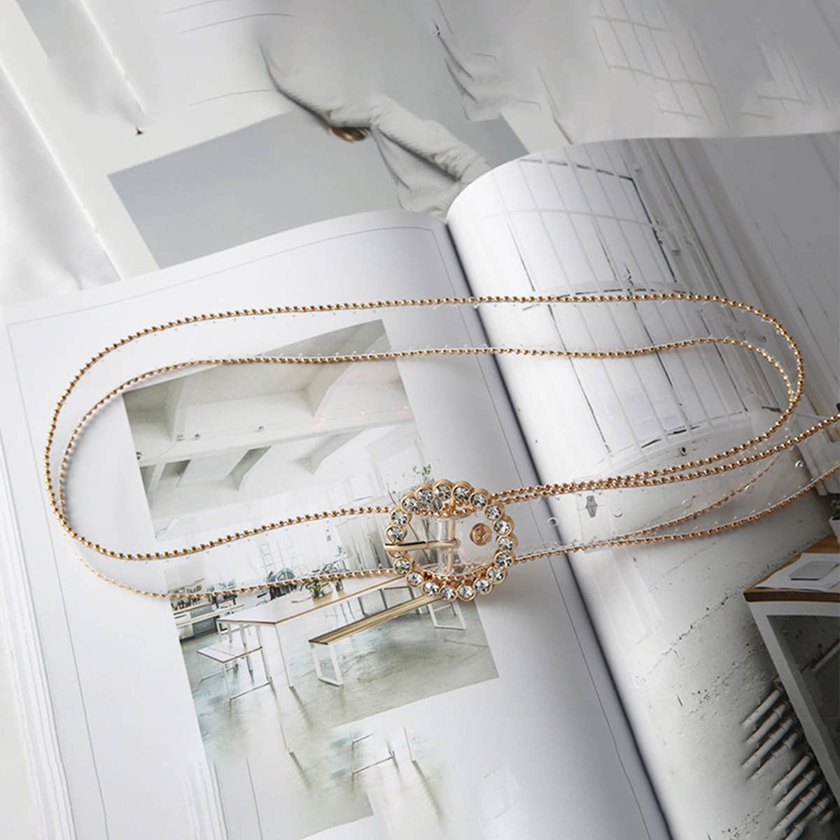 CWABE0960_FASHIONABLE TRANSPARENT DIAMOND BELT