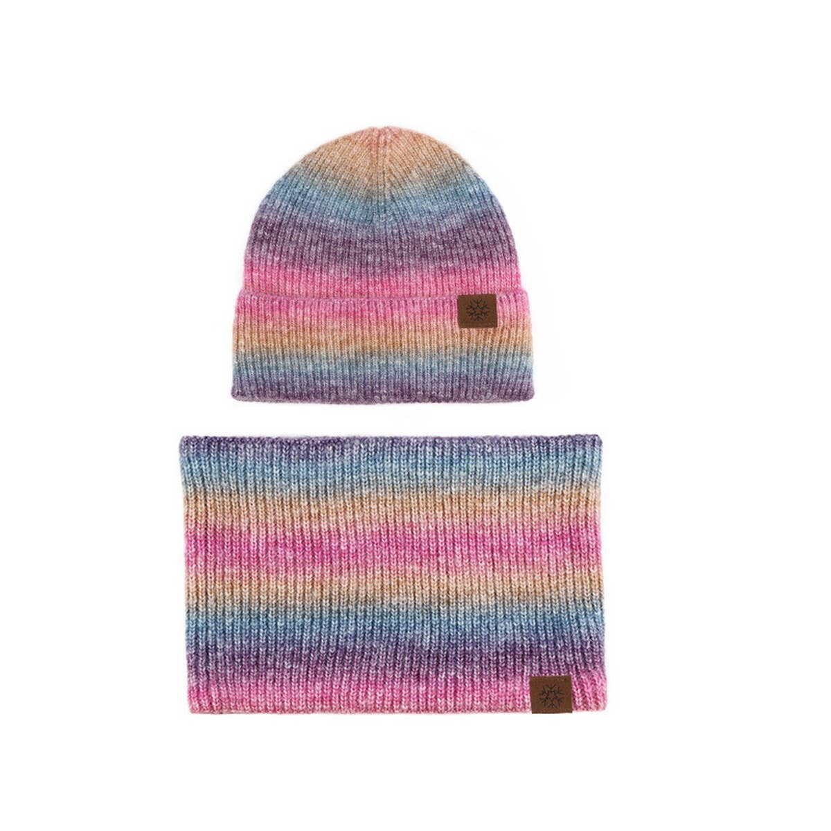 WINTER KNITTED WARM PLUS VELVET TWO-PIECE SUIT