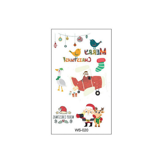 Kids Christmas Candle Tattoos for Holiday Party