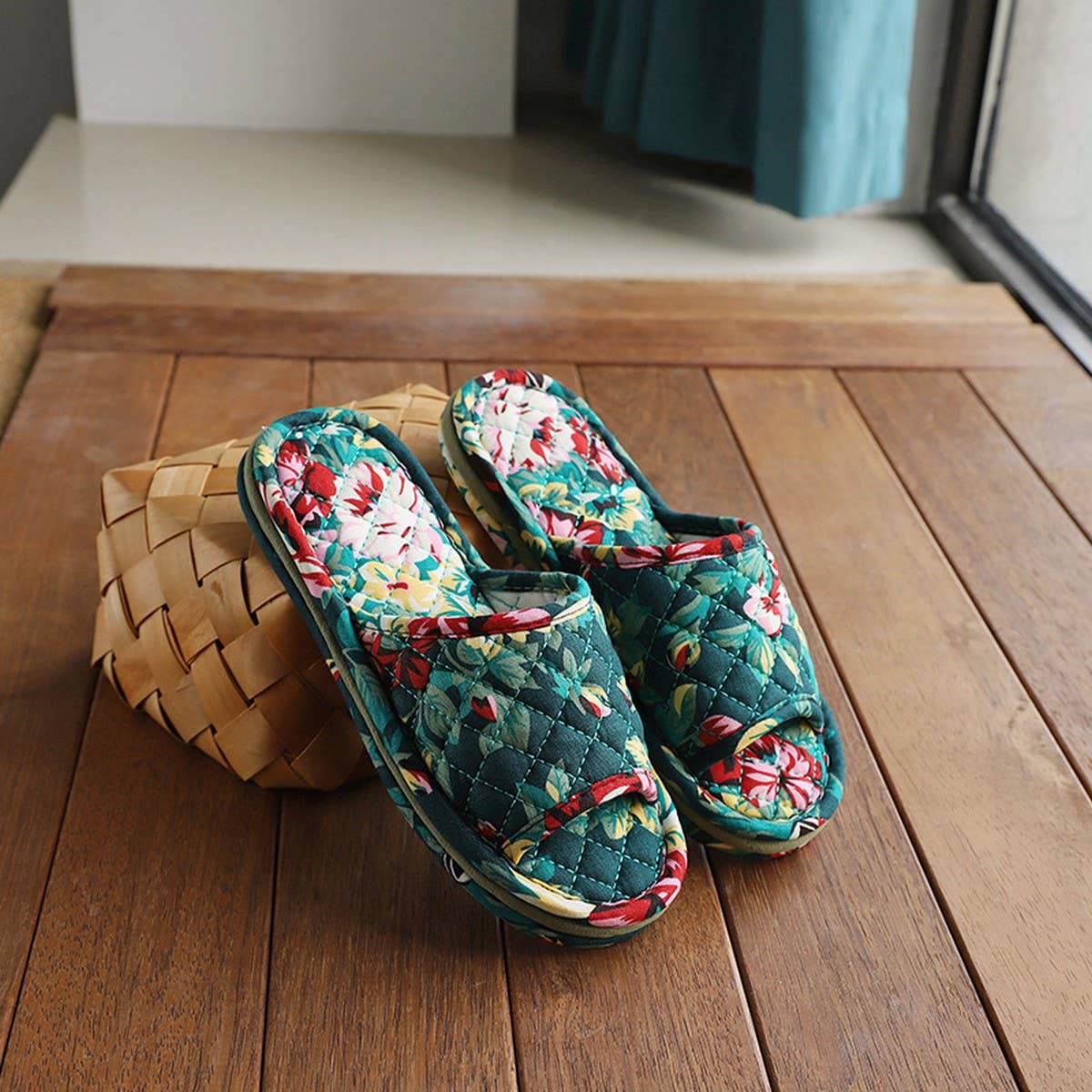 Washable Fabric Slippers for Women, Indoor Use