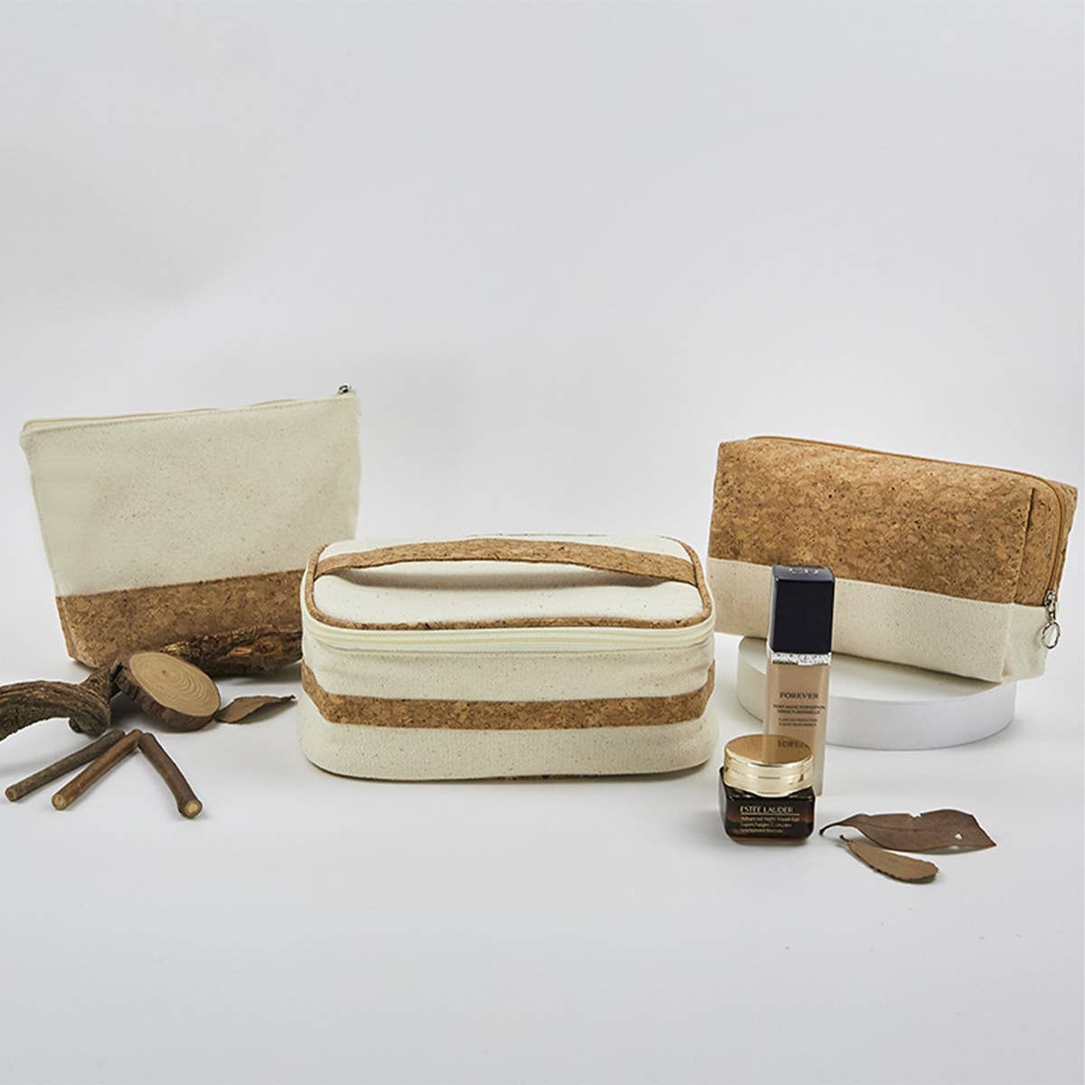 TRAVEL TOILETRIES STORAGE BAG SET MAKEUP BAG_CWAB1423