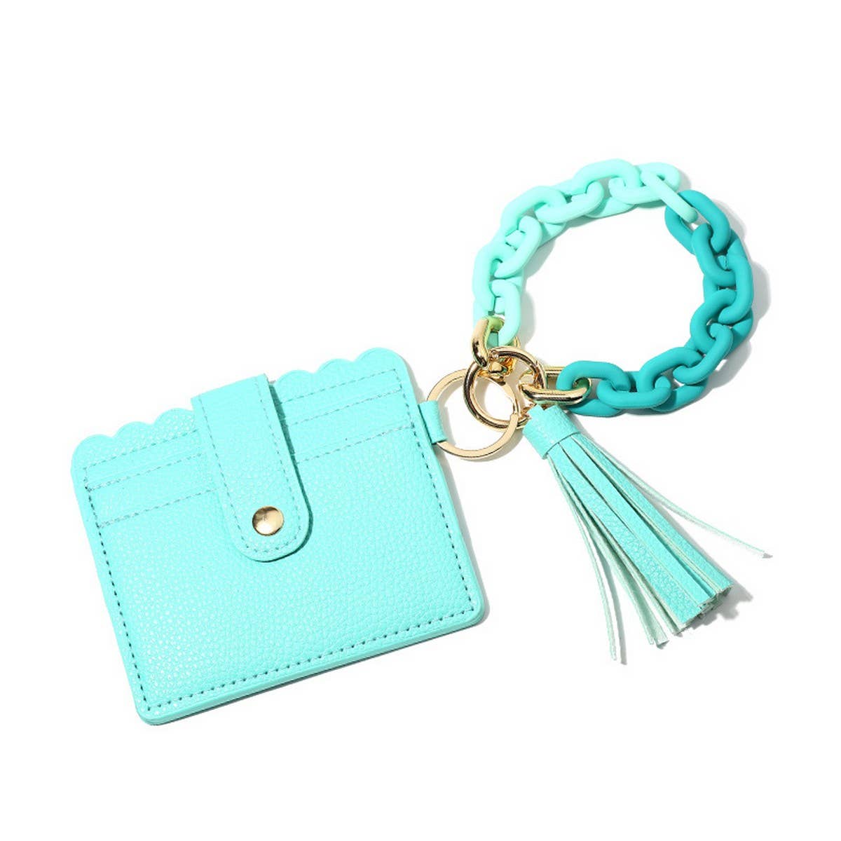 Macaron Wallet with Acrylic Clasp & Keychain_CWAB4962