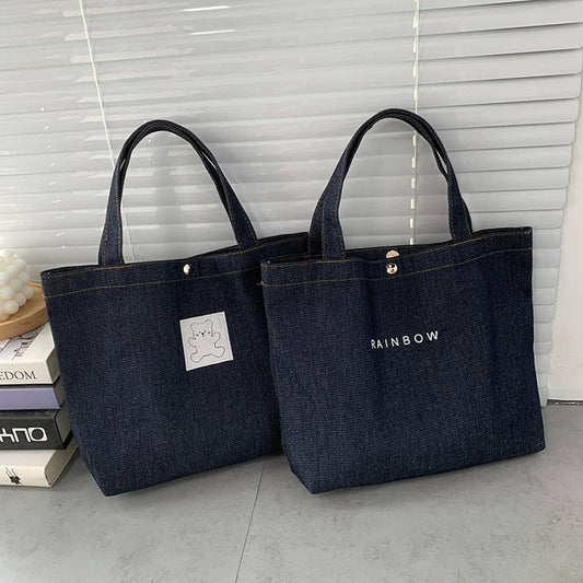 TOTE BAGS WITH EXQUISITE DENIM_CWAB2052