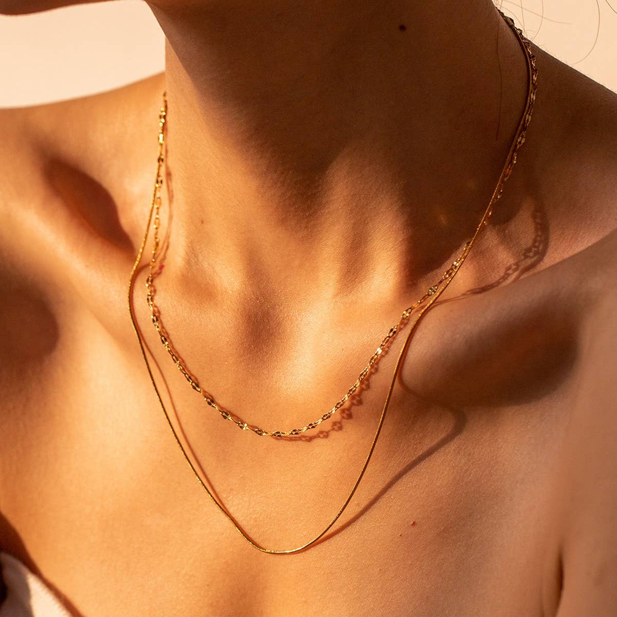 THE NICHE COLD STYLE STACKED CLAVICLE CHAIN_CWAJE1433