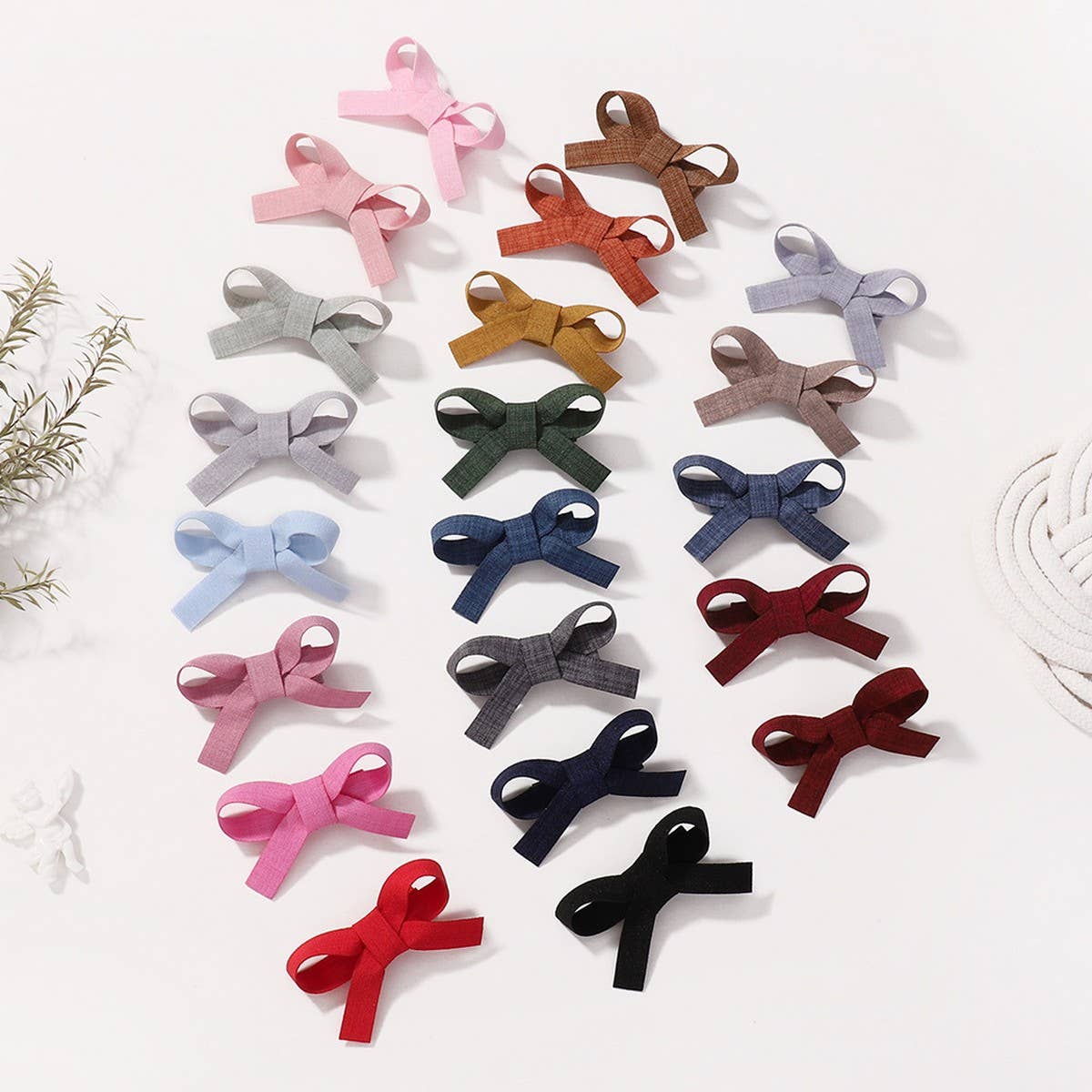 Handmade Fabric Bow Full-Cover Hair Clip for Kids