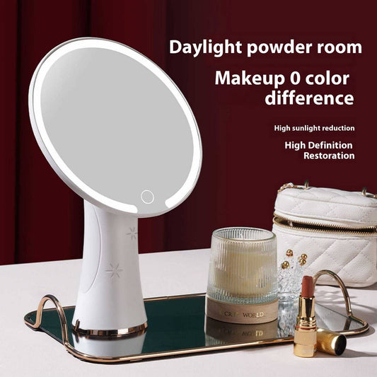 DESKTOP LED MAKEUP MIRROR WITH LIGHT AND CHARGING