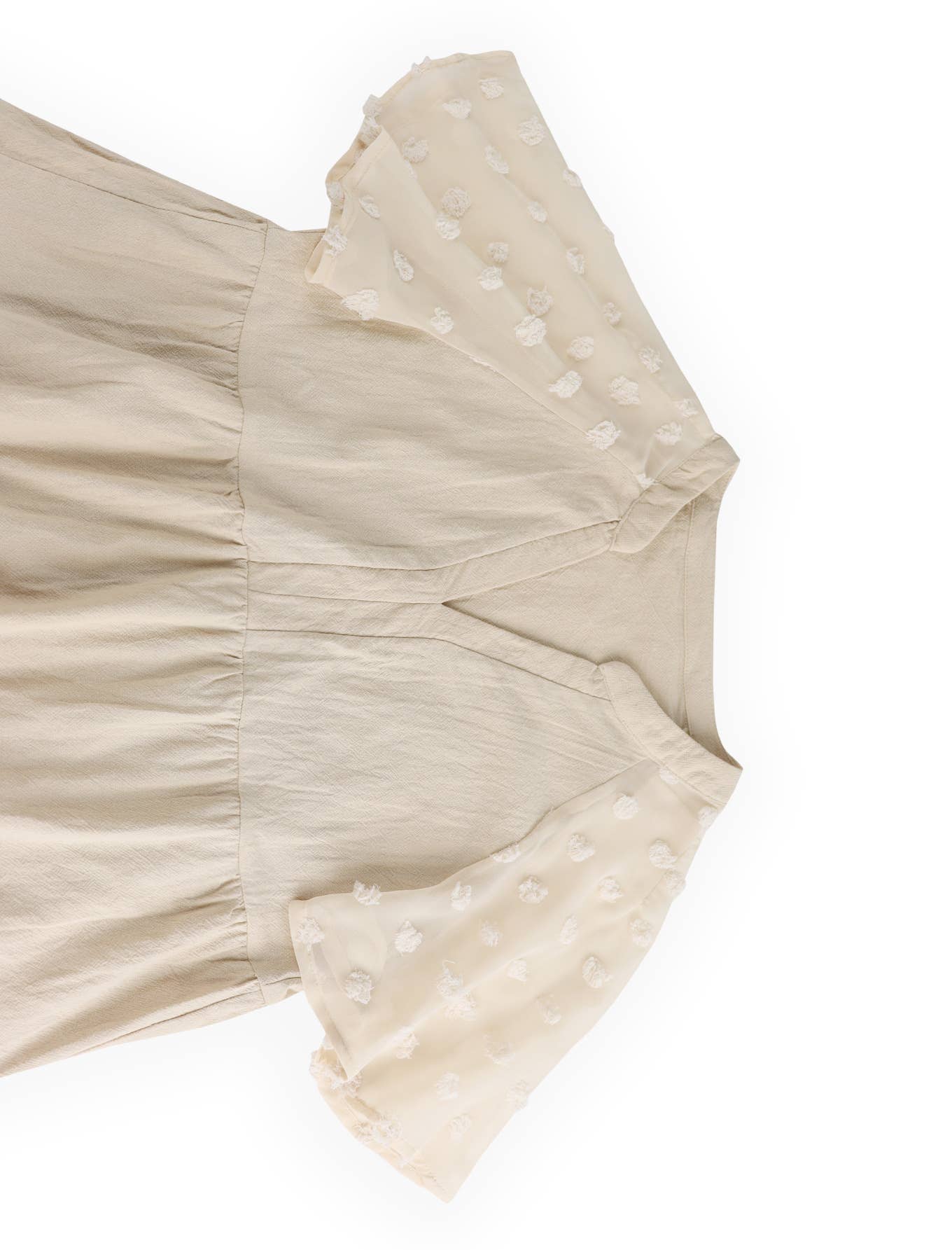 V-neck and a large hem loose and casual dress