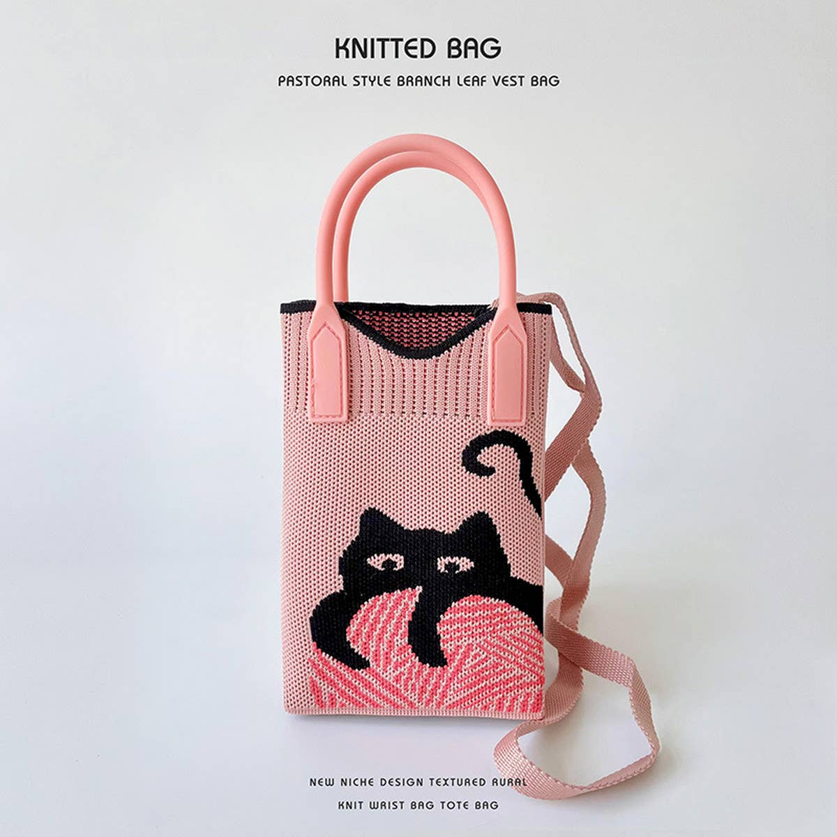 KNITTED PORTABLE SHOULDER CROSSBODY BAG_CWAB1510