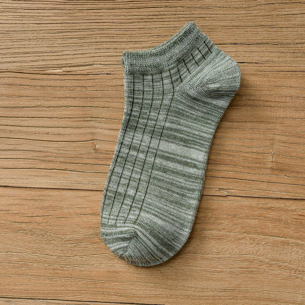 CASUAL SOLID COLOR COTTON PUMPS SOCKS_CWMS2007