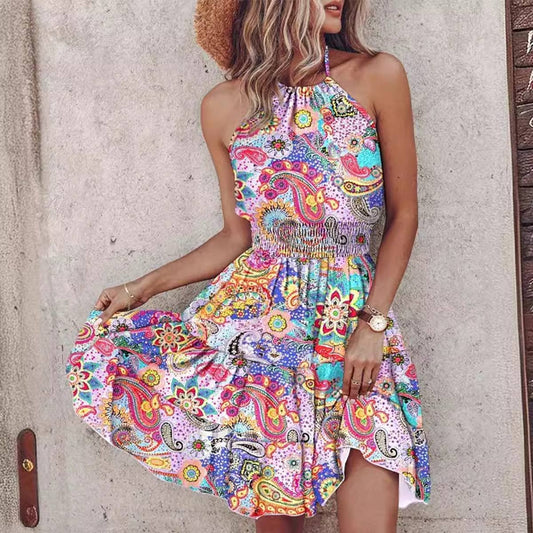 SEXY OFF-THE-SHOULDER HALTER DRESS FOR WOMEN